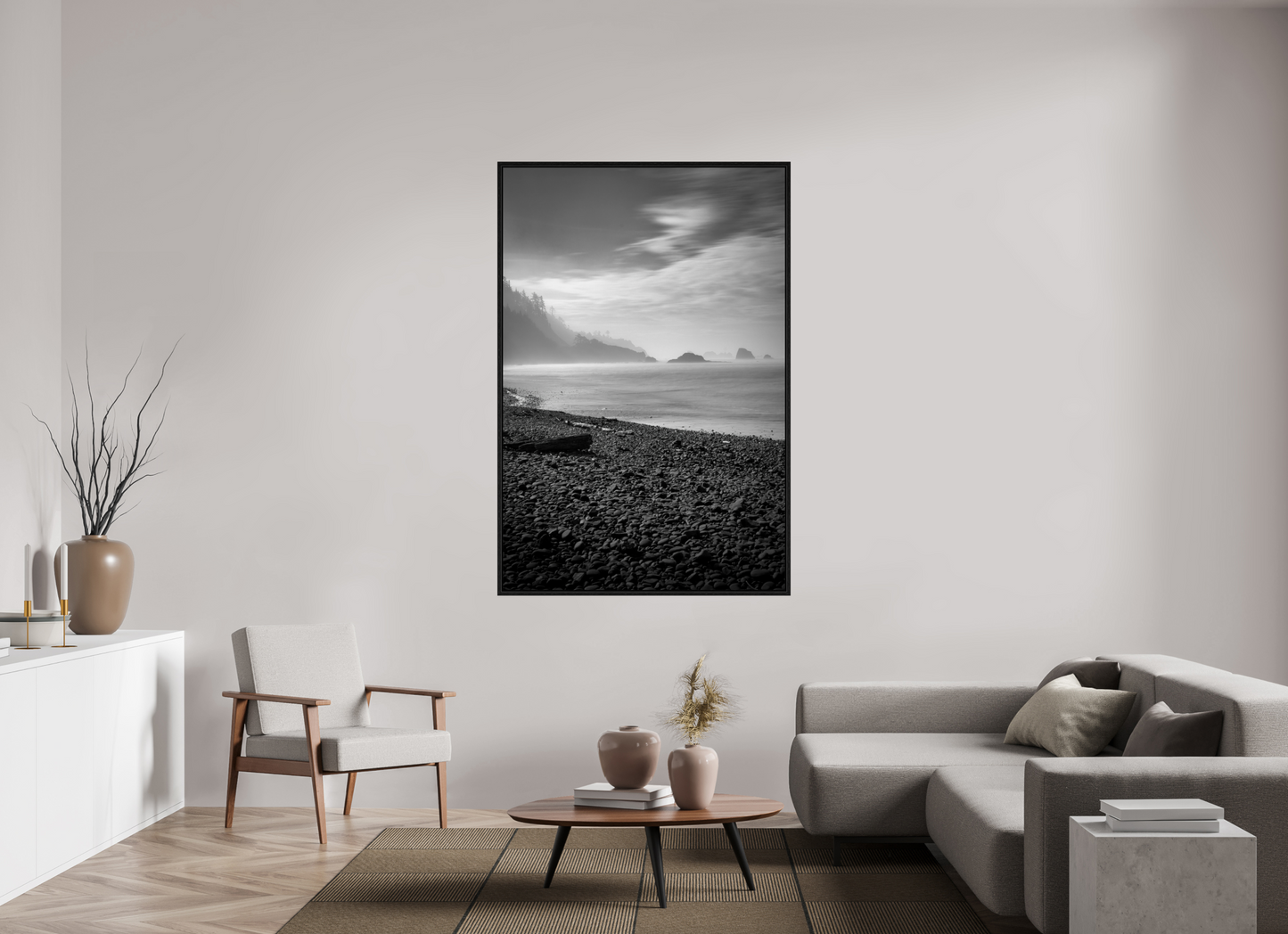 44 x 66″, Floater Frame Shores of Elysium