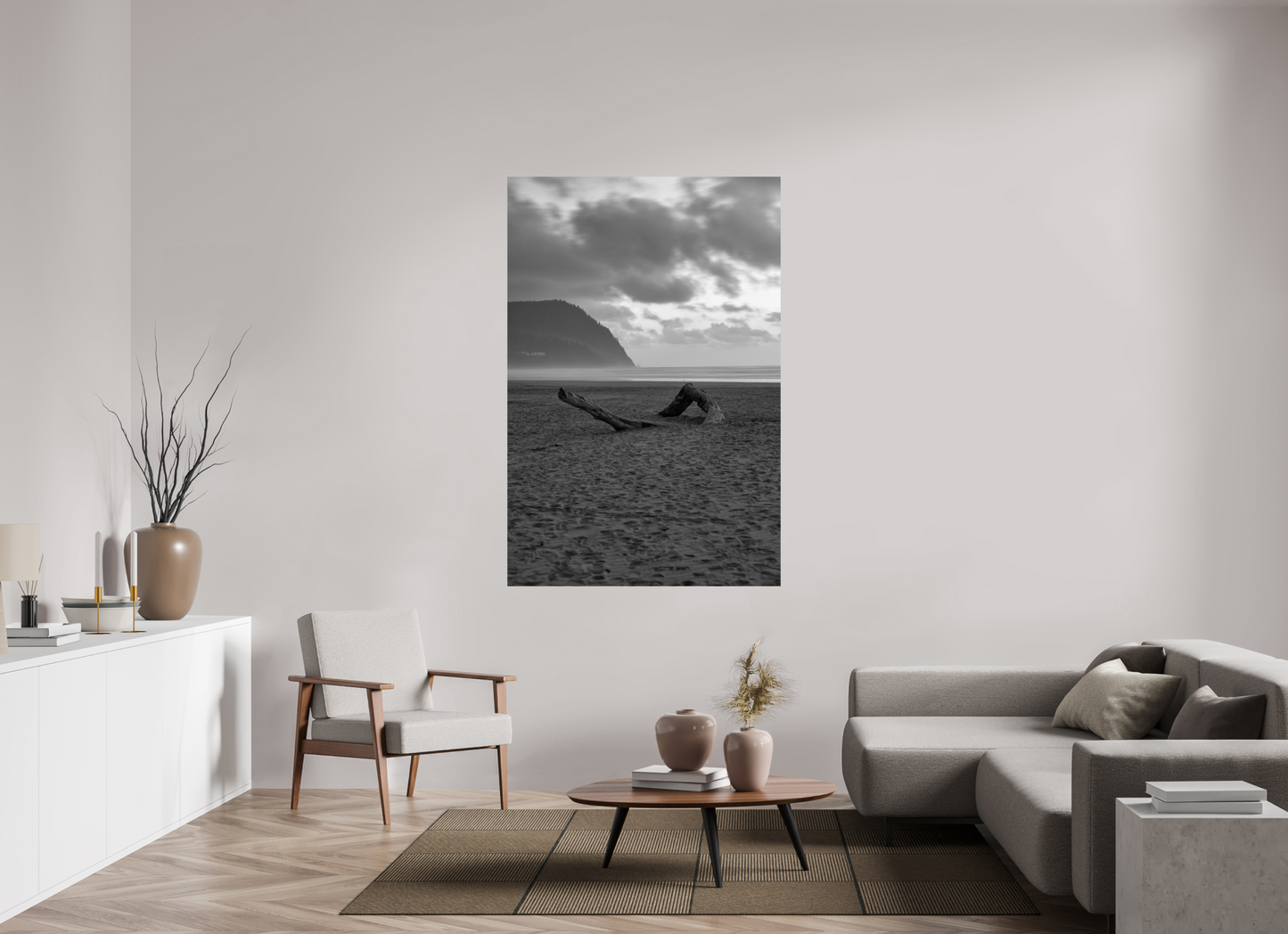 44 x 66″, Photo Print On Fuji Crystal DP II Lonely Beach v2