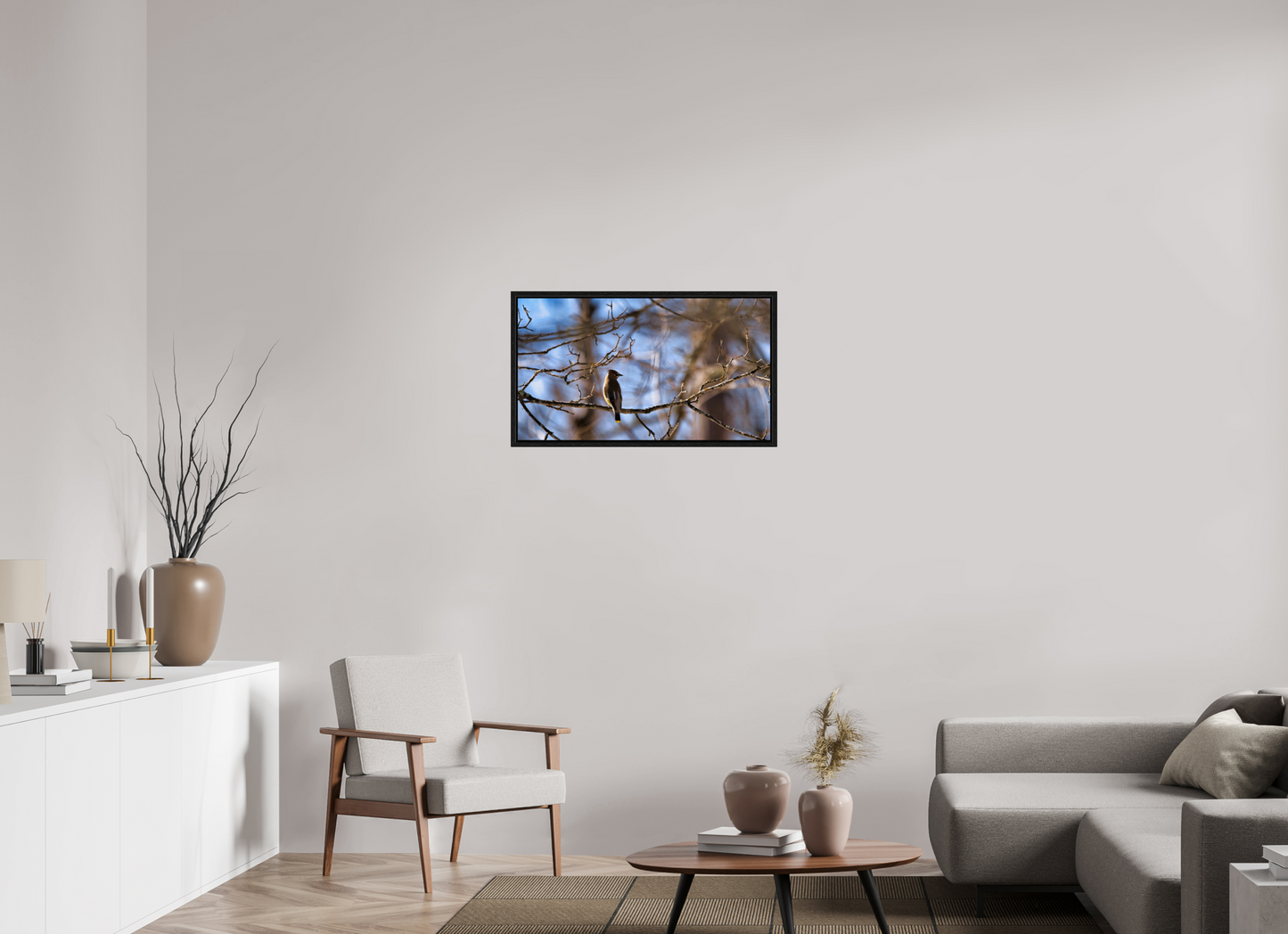 32 x 18″, Floater Frame Crisp Morning