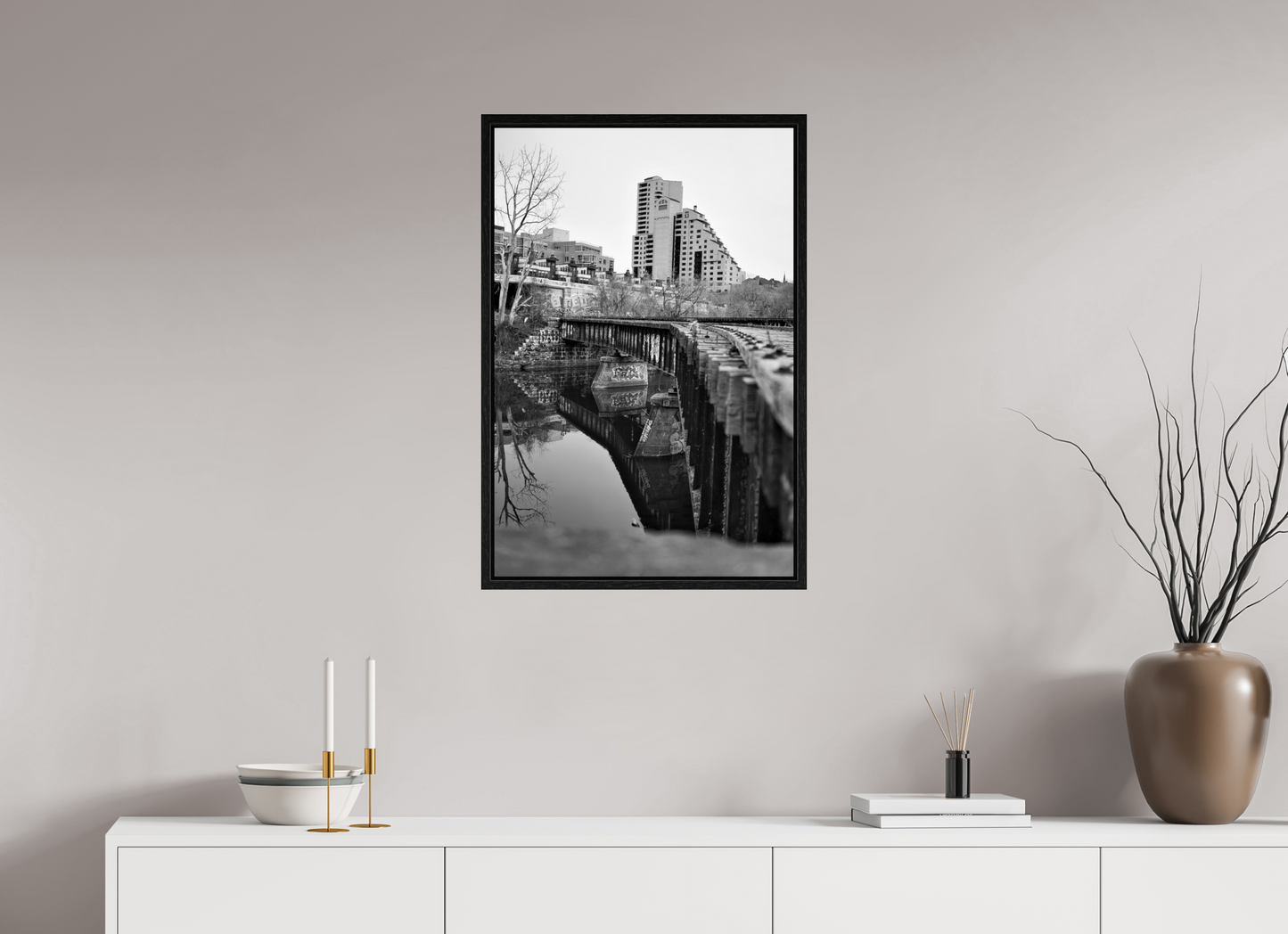 20 x 30″, Floater Frame Abandoned