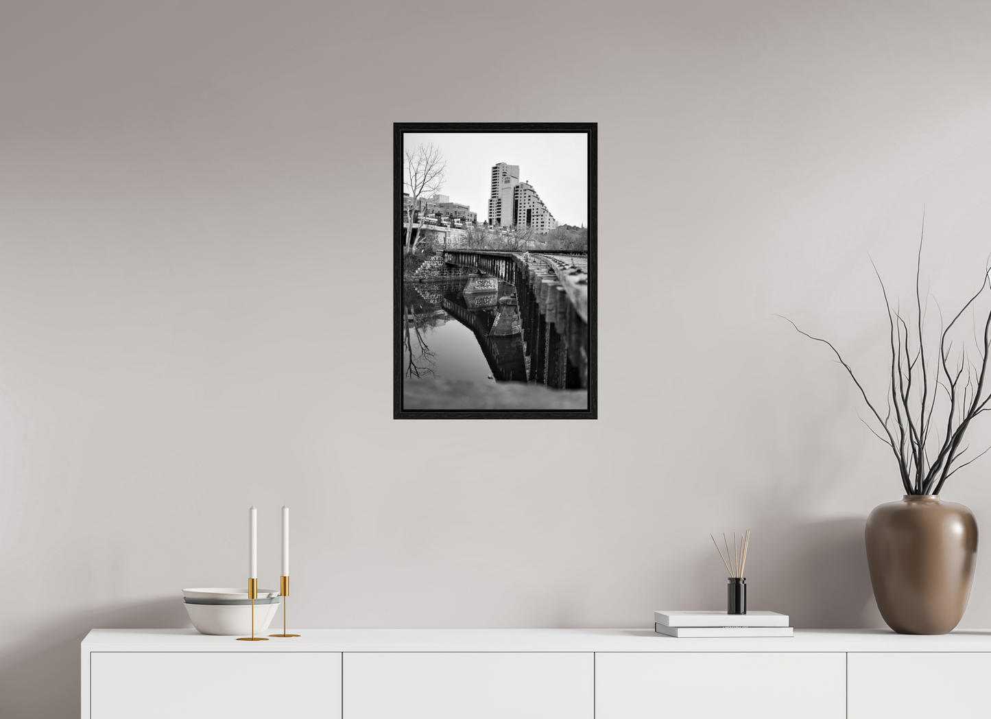 16 x 24″, Floater Frame Abandoned