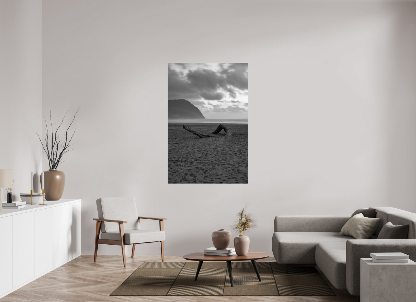 40 x 60″, Photo Print Under Acrylic Glass Lonely Beach v2