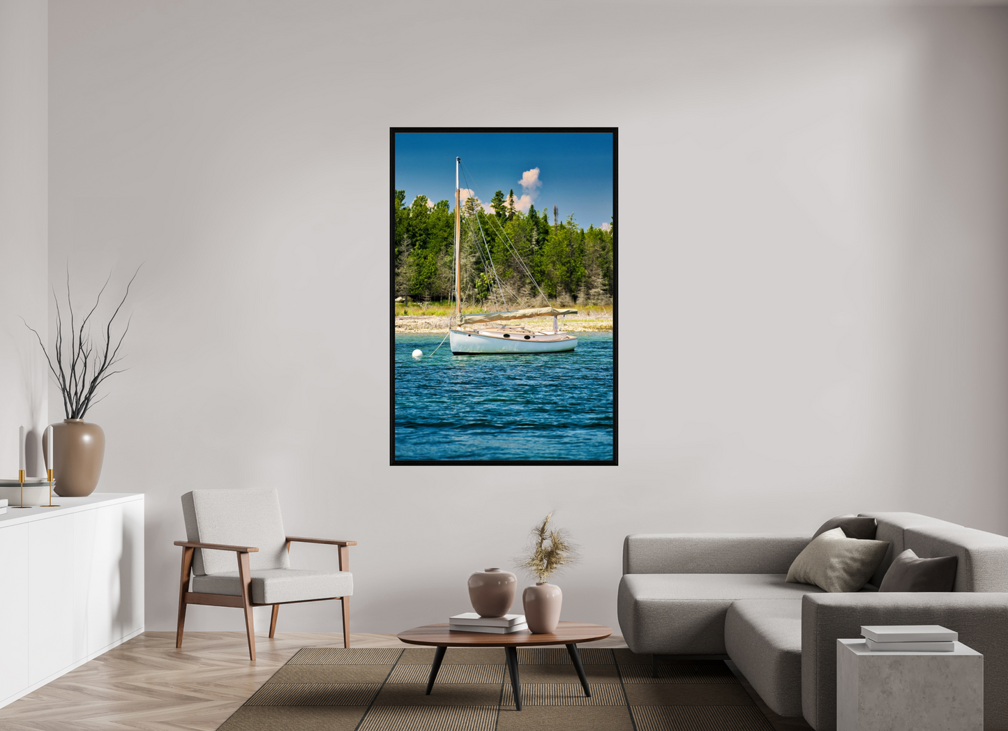 44 x 66″, basic Sail