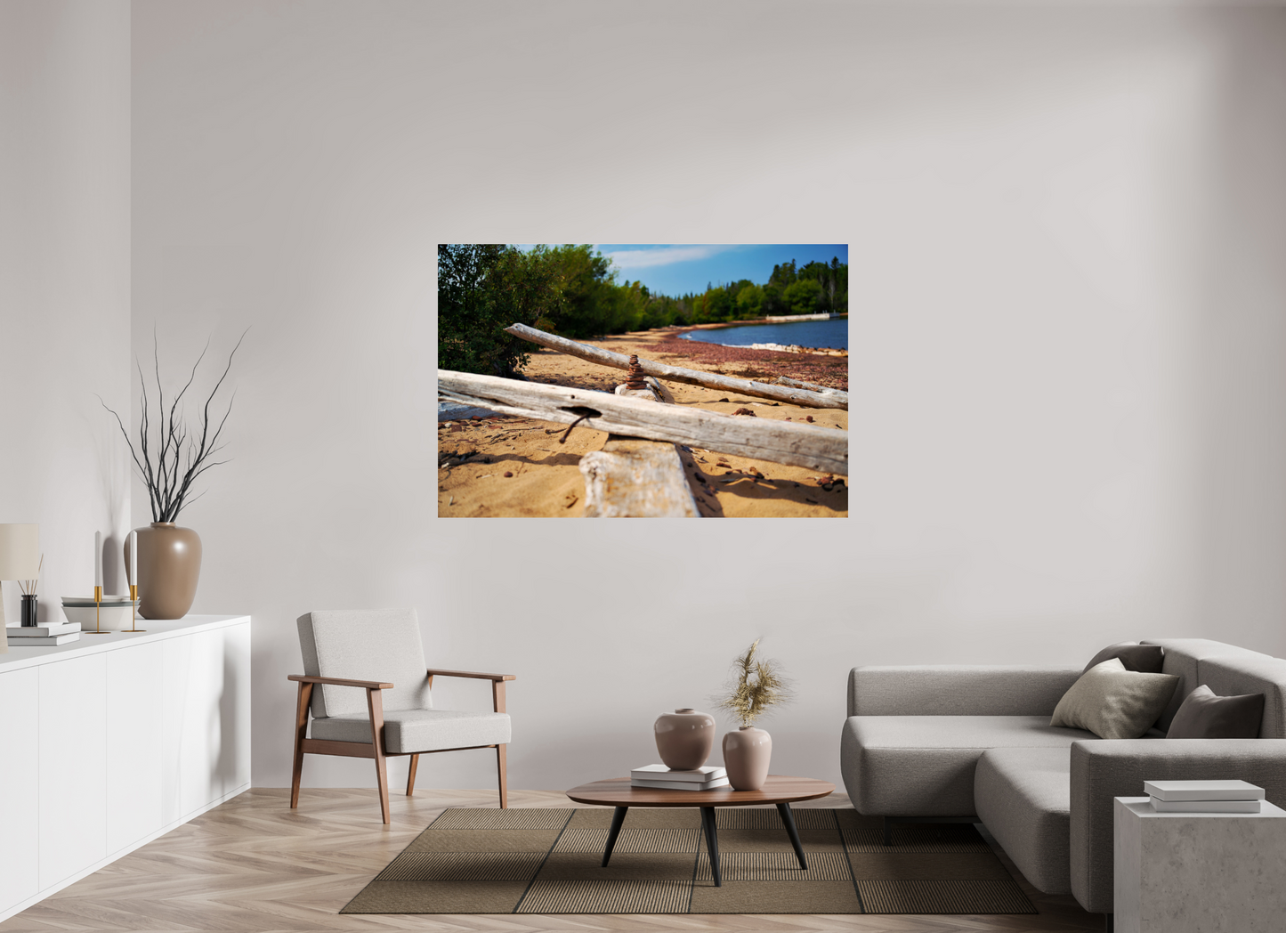 66 x 44″, Photo Print Under Acrylic Glass Stone Stack