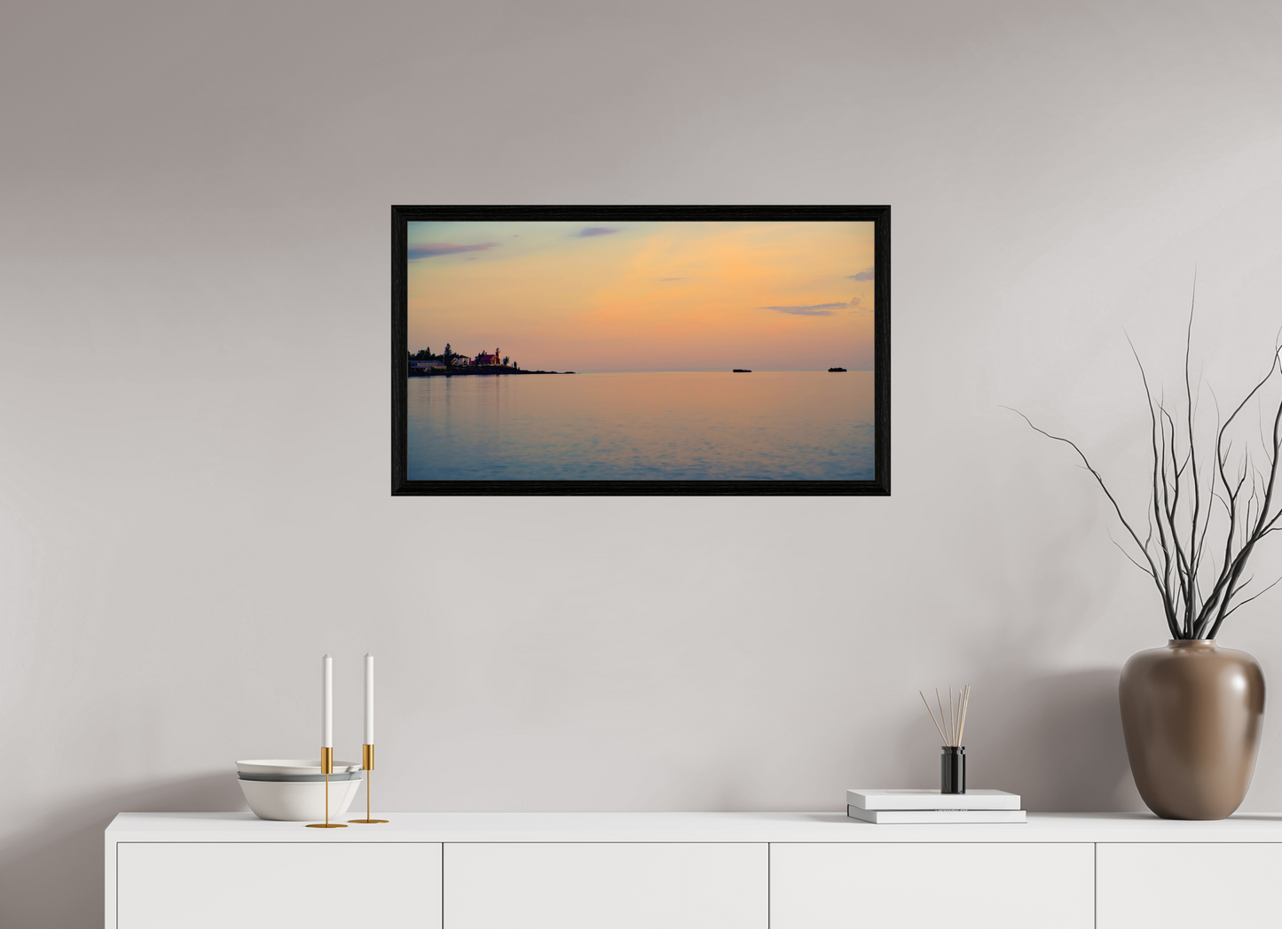 32 x 18″, basic Eagle Harbor Lighthouse