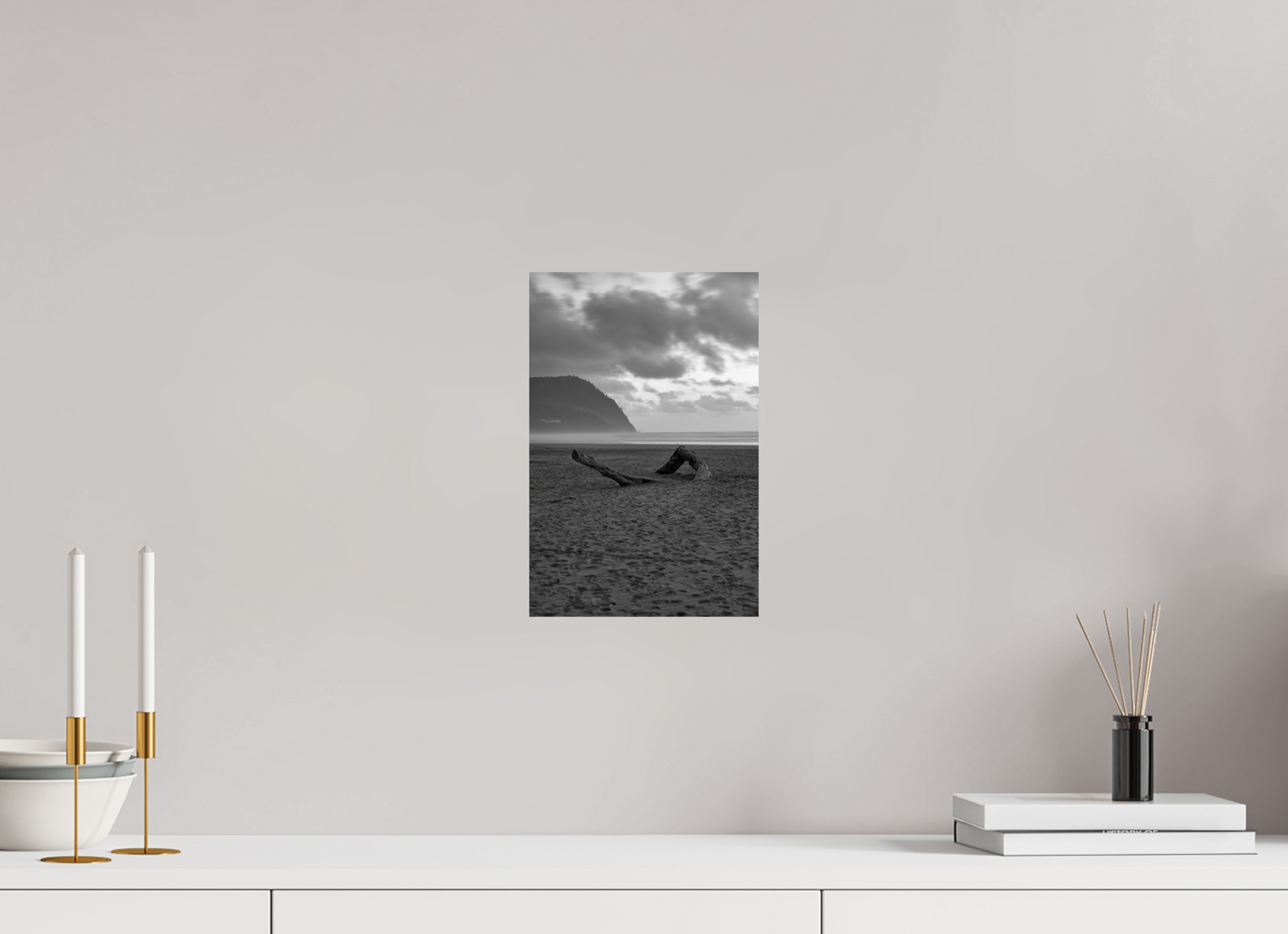 8 x 12″, Photo Print On Fuji Crystal DP II Lonely Beach v2
