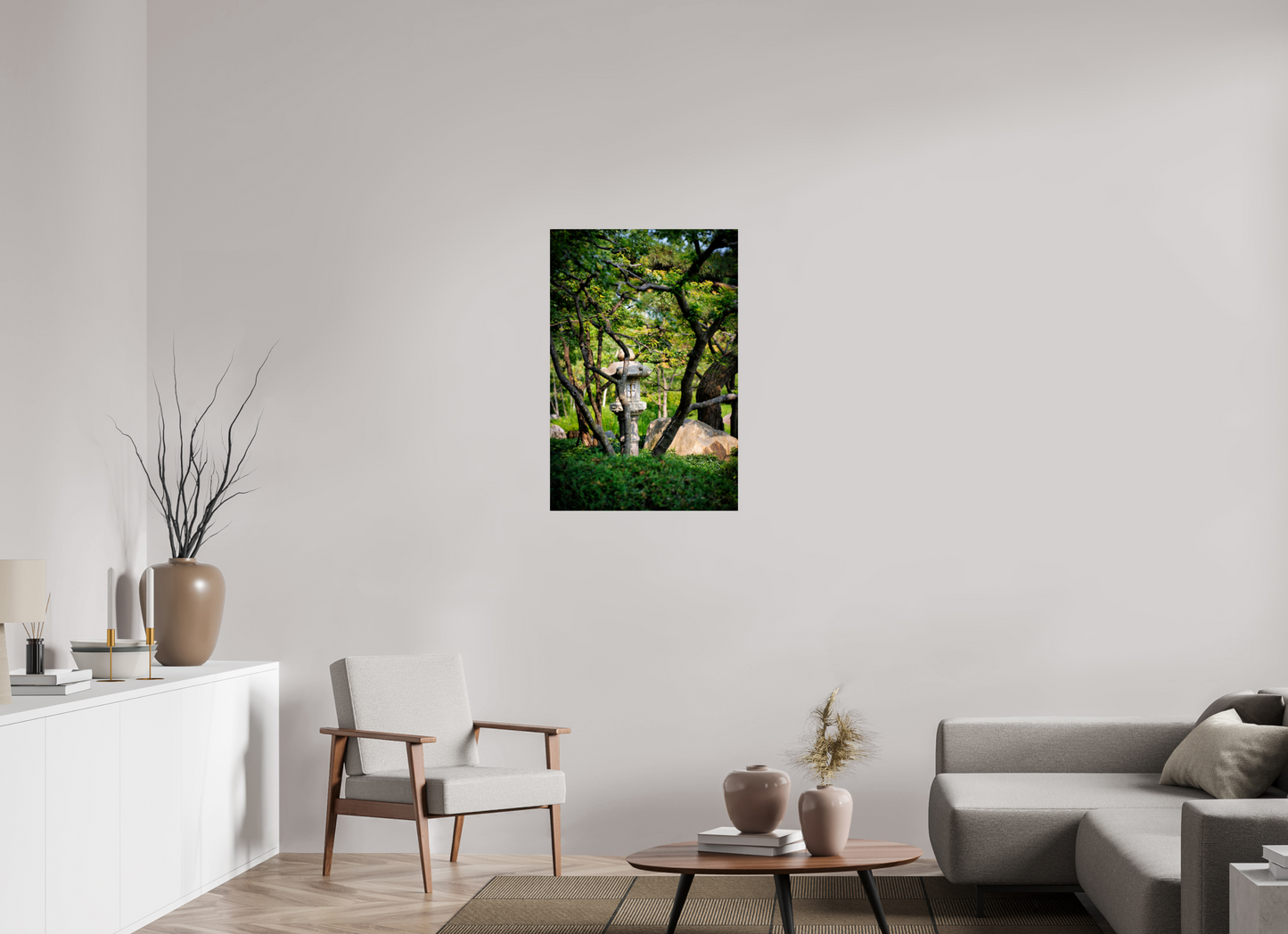 24 x 36″, Photo Print On Fuji Crystal DP II Stone Lantern in the Park