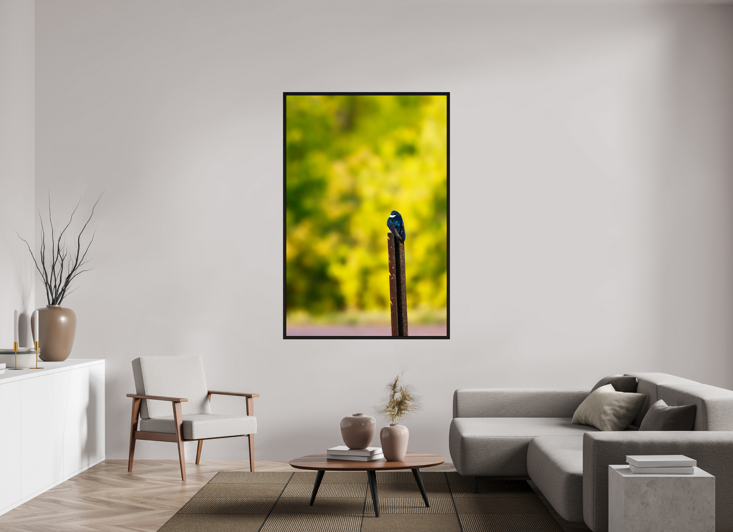44 x 66″, Floater Frame Moody Morning