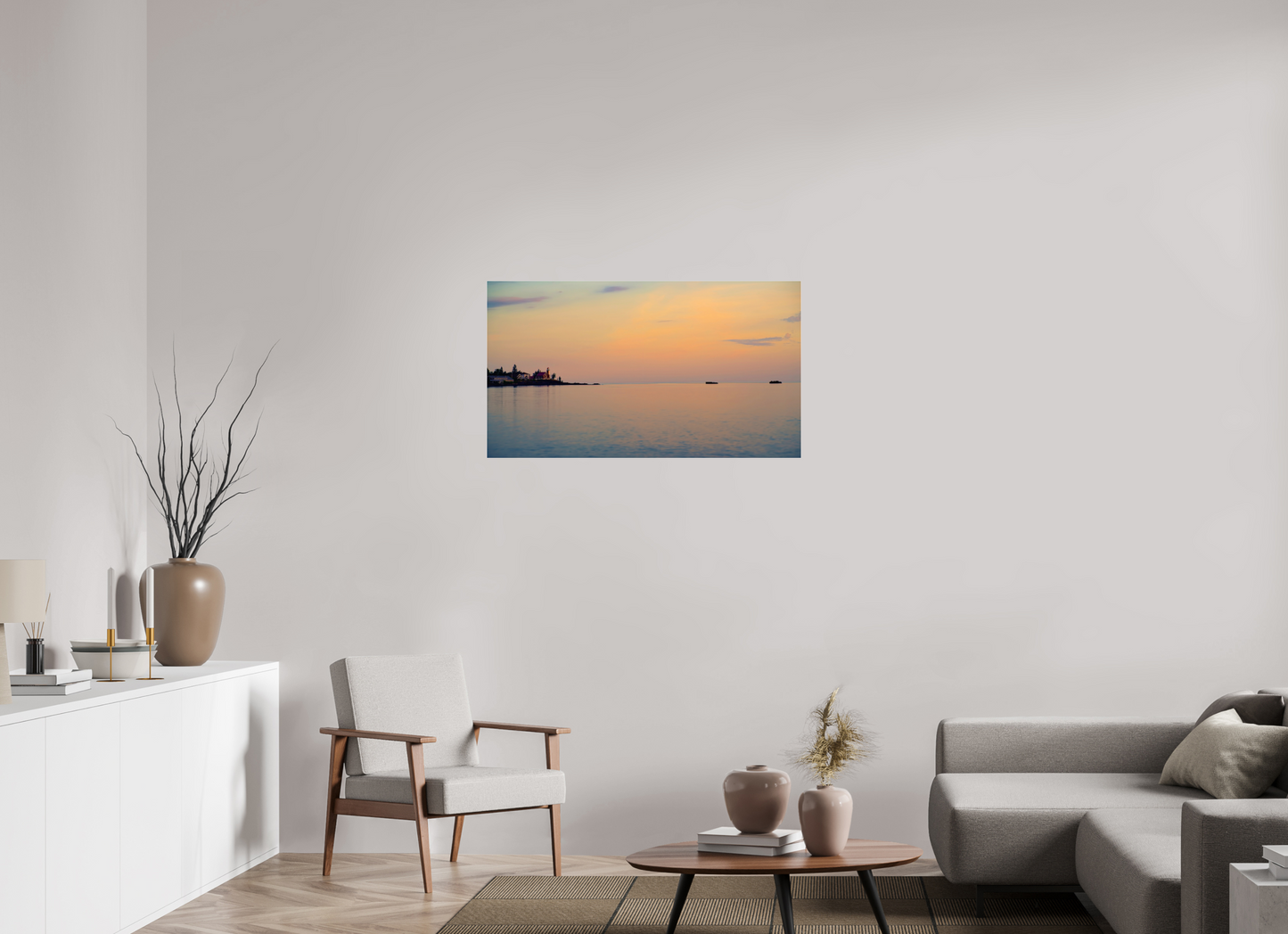 40 x 22.5″, Photo Print Under Acrylic Glass Eagle Harbor Lighthouse