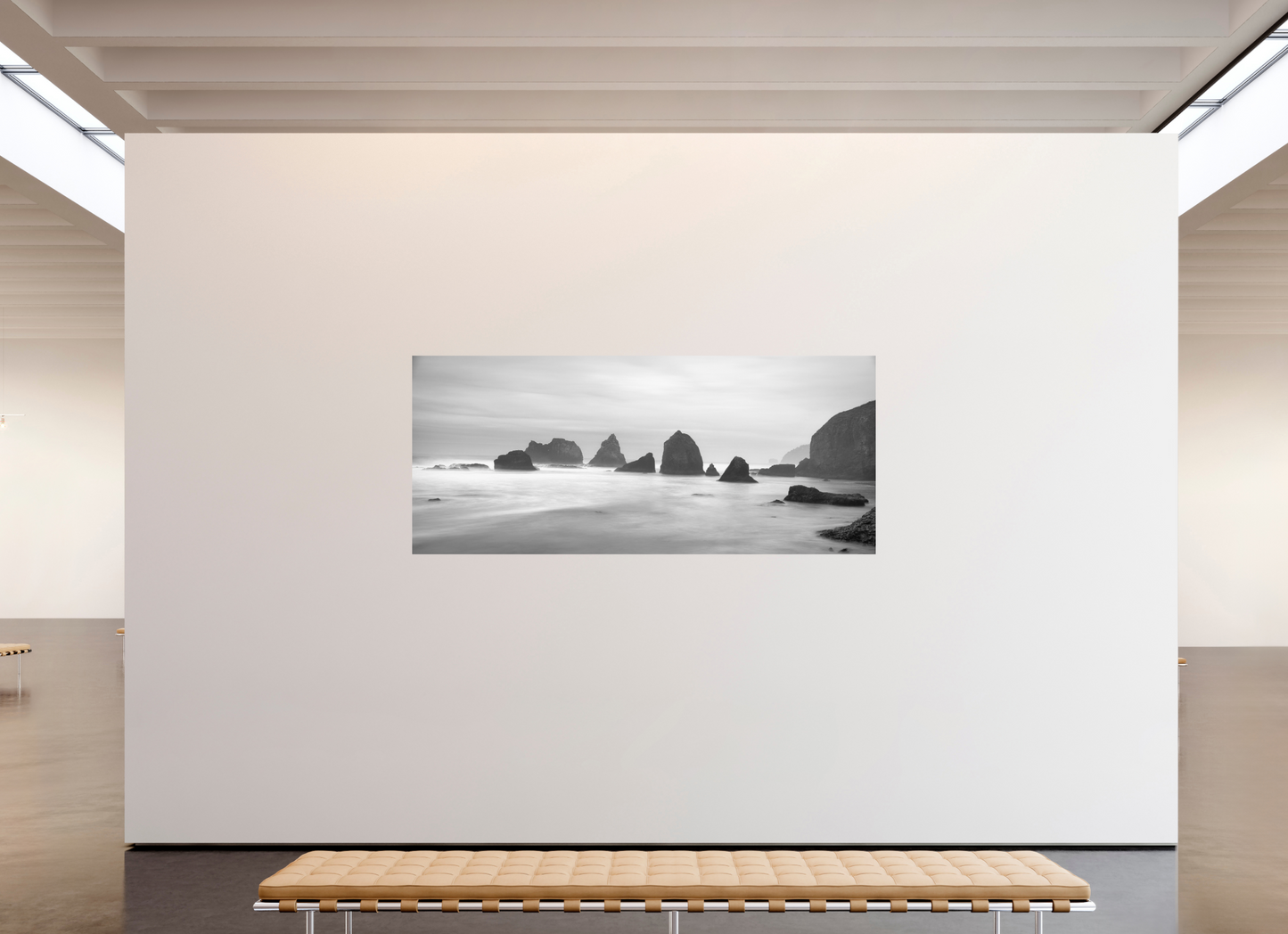 91.1 x 39″, Photo Print On Fuji Crystal DP II Tunnel Beach