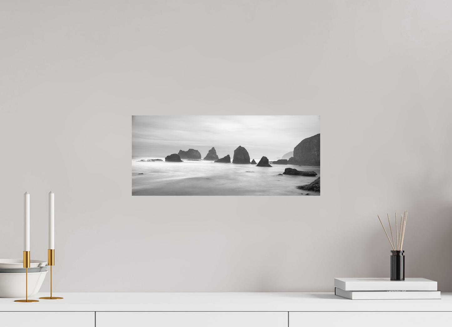 18.7 x 8″, Photo Print On Fuji Crystal DP II Tunnel Beach