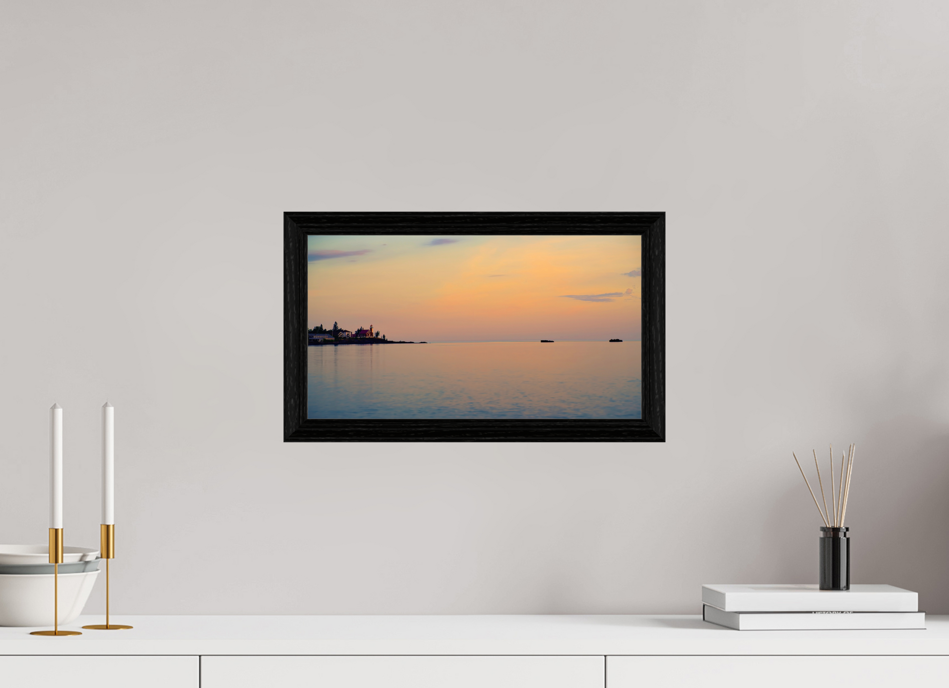 16 x 9″, basic Eagle Harbor Lighthouse