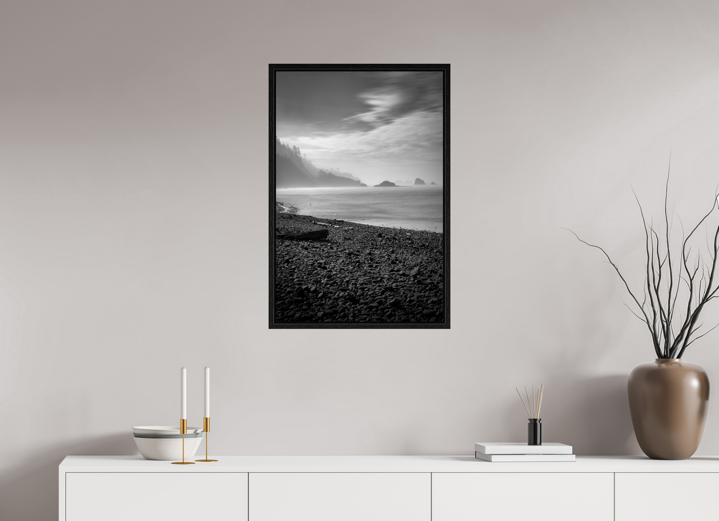 20 x 30″, Floater Frame Shores of Elysium