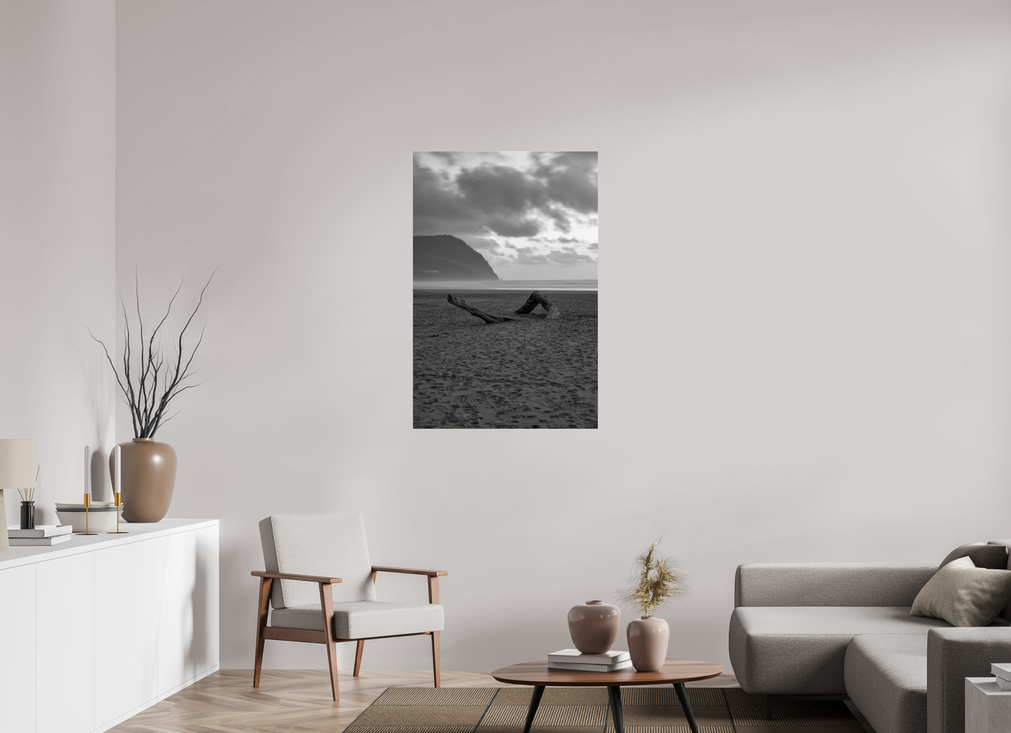 30 x 45″, Photo Print Under Acrylic Glass Lonely Beach v2