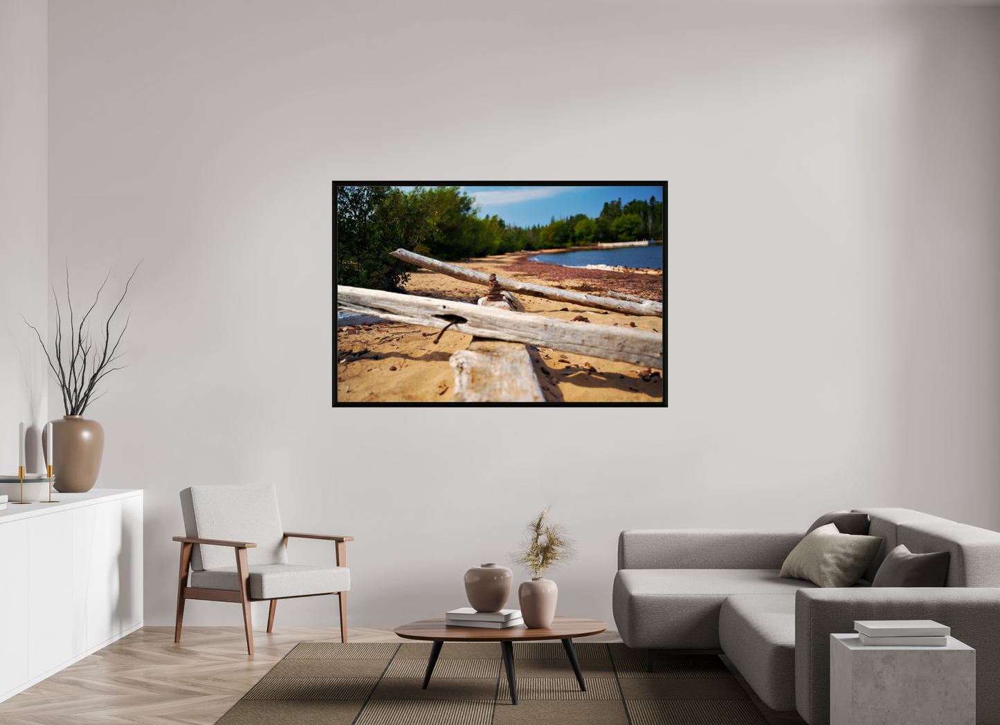 66 x 44″, basic Stone Stack