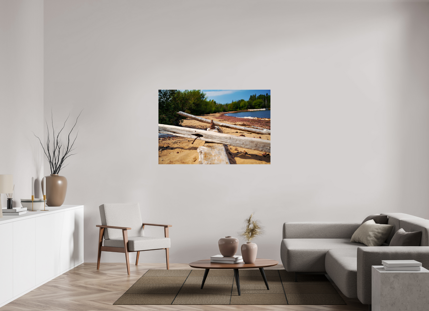 54 x 36″, Photo Print Under Acrylic Glass Stone Stack